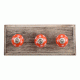 Orange Star Ceramic Wooden Hooks